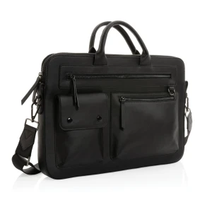 Pokrowiec na laptopa 14" Swiss Peak, PU z recyklingu P732.191 /kolor: czarny/