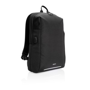Plecak na laptopa Swiss Peak AWARE™, ochrona RFID P763.161 /kolor: czarny/