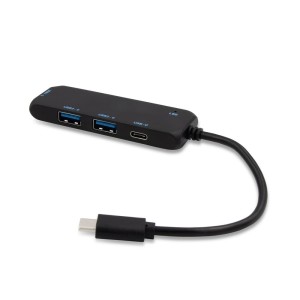 Hub USB i USB typu C z RABS | Gerard V0018-03 /kolor: czarny/