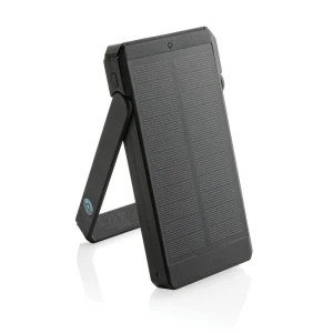 Power bank 10000 mAh Skywave, ładowarka słoneczna P322.341 /kolor: czarny/