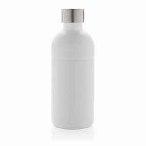 Butelka sportowa 800 ml Soda do napojów gazowanych, stal węglowa z recyklingu P435.803 /kolor: biały/