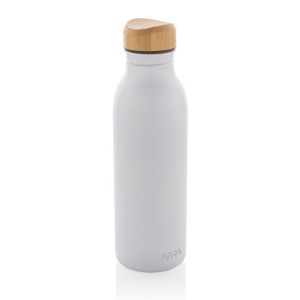 Butelka sportowa 600 ml Avira Alcor, stal nierdzewna z recyklingu P438.063 /kolor: biały/