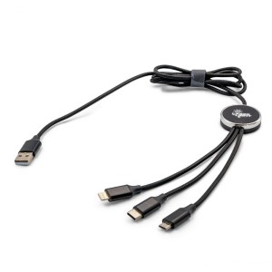 Kabel do ładowania Exclusive Collection | Jyanette V1169-03 /kolor: czarny/