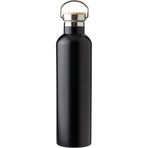 Butelka termiczna 1000 ml V1182-03 /kolor: czarny/