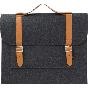 Torba na laptopa 14" z filcu RPET V1252-15 /kolor: grafitowy/
