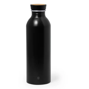 Butelka sportowa 550 ml z aluminium z recyklingu V1312-03 /kolor: czarny/