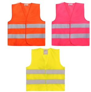 Kamizelka kolorowa odblaskowa dla dzieci K201 - zapinana na rzep