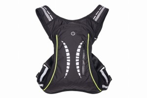 Plecak sportowy z LED z miejscem na butelkę