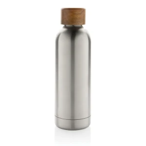 Butelka termiczna 500 ml Wood, stal nierdzewna z recyklingu P435.532 /kolor: silver/
