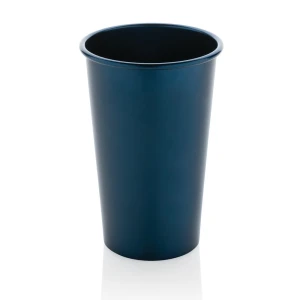 Lekki kubek podróżny 450 ml Alo, aluminium z recyklingu P437.200 /kolor: granatowy/