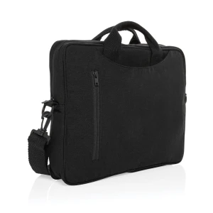 Torba na laptopa 15,4" AWARE™ Laluka, bawełna z recyklingu P732.111 /kolor: czarny/