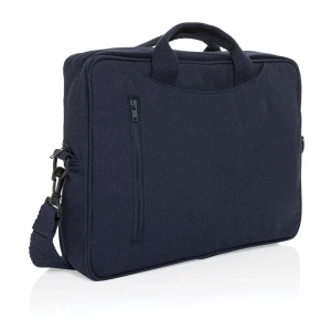 Torba na laptopa 15,4" AWARE™ Laluka, bawełna z recyklingu P732.115 /kolor: granatowy/