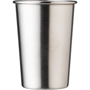 Metalowy kubek 350 ml V1506-32 /kolor: srebrny/