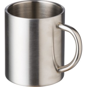 Metalowy kubek 300 ml V1538-32 /kolor: srebrny/