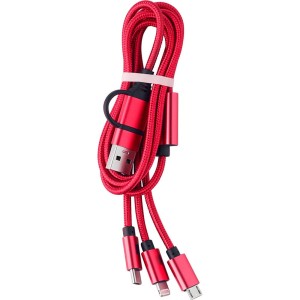 Kabel do ładowania V1563-05 /kolor: czerwony/