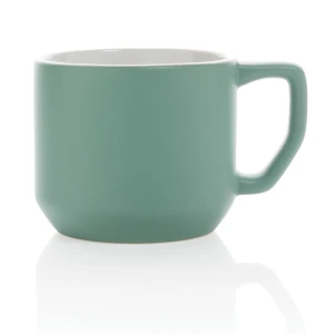 Kubek ceramiczny 350 ml V1898-06 /kolor: zielony/