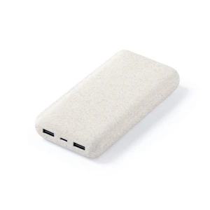 Power bank 20000 mAh ze słomy pszenicznej V2016-00 /kolor: neutralny/