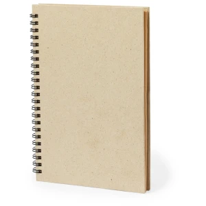 Notatnik ok. A5 z papieru z trawy V2044-00 /kolor: neutralny/