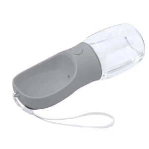 Butelka podróżna dla psa 350 ml, miska na wodę V2118-19 /kolor: szary/