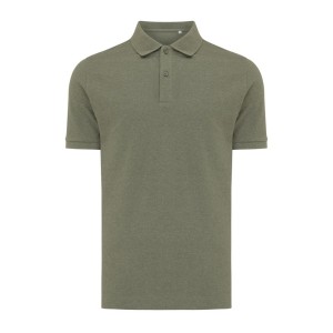 Koszulka polo z bawełny z recyklingu Iqoniq Yosemite T9200.015.M /kolor: heather green/