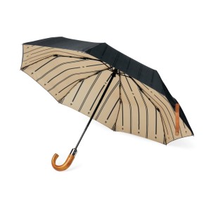 Składany parasol 21" VINGA Bosler AWARE™ RPET VG480-03 /kolor: czarny/