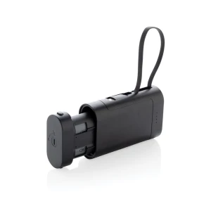 Power bank 10000 mAh, wymienialne baterie P322.5401 /kolor: czarny/