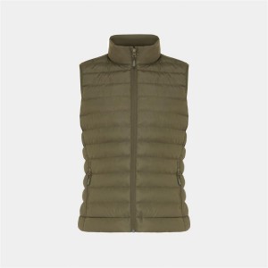 Damski bezrękawnik Iqoniq Meru, poliester z recyklingu T4702.020.M /kolor: khaki/