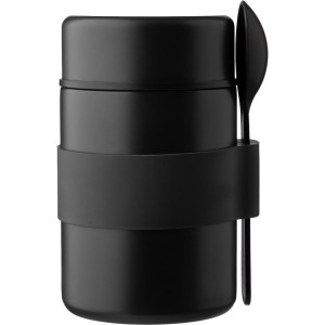 Pojemnik na żywność 460 ml z łyżeczką VA135-03 /kolor: czarny/