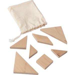 Puzzle tangram VA184-16 /kolor: brązowy/