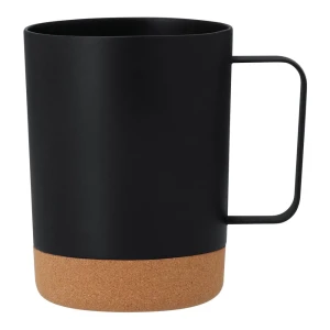 Kubek 400 ml z korkowym elementem VA256-03 /kolor: czarny/