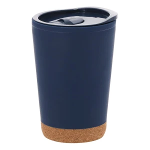 Kubek termiczny 260 ml z korkowym elementem VA257-04 /kolor: granatowy/