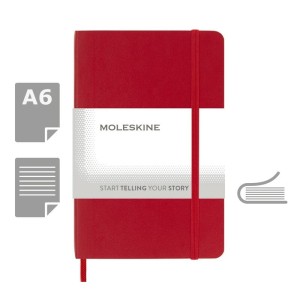 MOLESKINE Notatnik ok. A6 VM203-05 /kolor: czerwony/