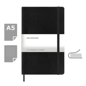 MOLESKINE Notatnik ok. A5 VM300-03 /kolor: czarny/