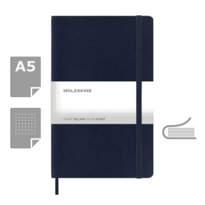 MOLESKINE Notatnik ok. A5 VM300-27 /kolor: ciemnoniebieski/