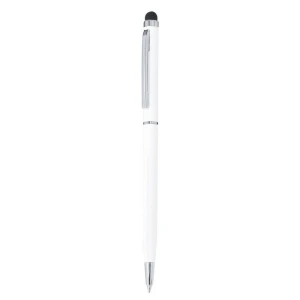 Długopis z aluminium z recyklingu, touch pen VA631-02 /kolor: biały/