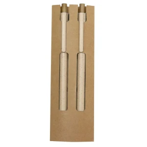 Zestaw piśmienniczy ze słomy pszenicznej, długopis i "wieczny" ołówek VA635-00 /kolor: neutralny/