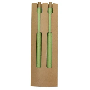 Zestaw piśmienniczy ze słomy pszenicznej, długopis i "wieczny" ołówek VA635-06 /kolor: zielony/