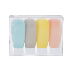 Zestaw podróżny, kosmetyczka, 4 pojemniki VA665-00 /kolor: neutralny/