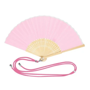 Wachlarz z bambusa VA739-21 /kolor: różowy/