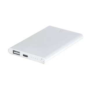 Power bank 4000 mAh z aluminium z recyklingu VA600-02 /kolor: biały/