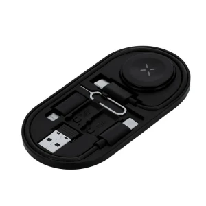Ładowarka bezprzewodowa 15W z RABS, kabel do ładowania, etui w komplecie VA606-03 /kolor: czarny/
