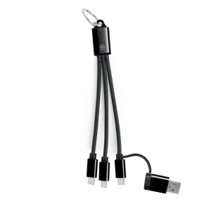 Kabel do ładowania z aluminium z recyklingu VA621-03 /kolor: czarny/
