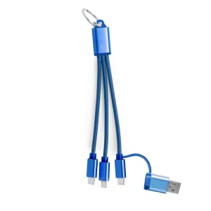 Kabel do ładowania z aluminium z recyklingu VA621-11 /kolor: niebieski/