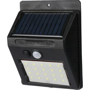 Solarna lampa ścienna VA862-03 /kolor: czarny/