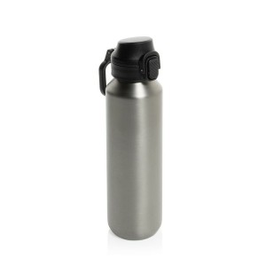 Butelka sportowa 600 ml Via P437.5002 /kolor: srebrny/
