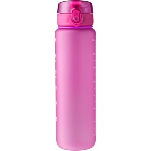 Butelka motywacyjna 1000 ml RPET V1541-31 /kolor: fuksja/