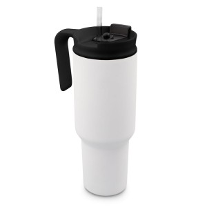 Kubek termiczny 1100 ml Air Gifts z ergonomicznym uchwytem | Ony VA094-02 /kolor: biały/