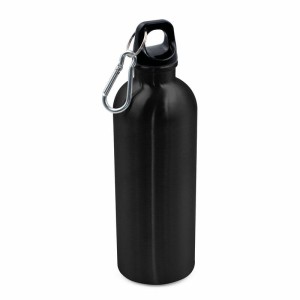 Butelka sportowa 500 ml z karabińczykiem | Brenda VA099-03 /kolor: czarny/