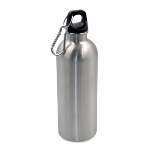 Butelka sportowa 500 ml z karabińczykiem | Brenda VA099-32 /kolor: srebrny/