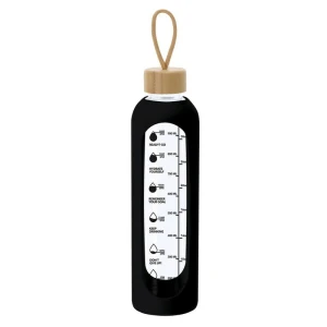 Szklana butelka 1000 ml VA309-03 /kolor: czarny/